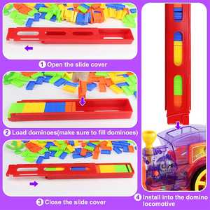 Jeu de construction <span class=keywords><strong>automatique</strong></span> de blocs <span class=keywords><strong>Domino</strong></span> en plastique pour enfants Jeu éducatif créatif <span class=keywords><strong>Train</strong></span> <span class=keywords><strong>Domino</strong></span> - Product Image 4