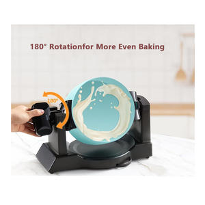 OEM ODM 1400W Machine à gaufres belge rotative automatique professionnelle 180 antiadhésive <span class=keywords><strong>Gaufrier</strong></span> rotatif commercial <span class=keywords><strong>rond</strong></span> - Product Image 3