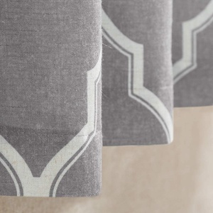 Cortina de ventana con estampado geométrico listo para usar, <span class=keywords><strong>cortinas</strong></span> opacas para sala de estar - Product Image 5