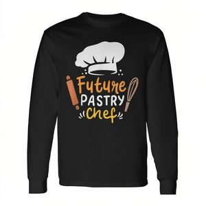 T-shirt à manches longues mignon pour enfants, décorations d'anniversaire pour les futurs pâtissiers et boulangers - Product Image 2