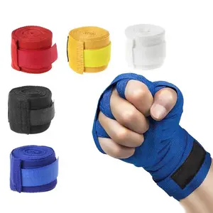 Yüksek kalite boks eldiveni iç bilek koruma el sarar çok renkler ve uzunlukları pamuk boks bandaj