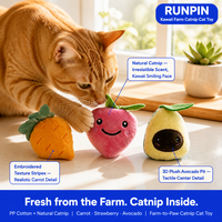 Kattenkruid Pluche Katten Speelgoed Tijger Pinguïn Lama Dinosaurus Avocado Aardbei Watermeloen Panda Snoep Kitten 38 Stijlen