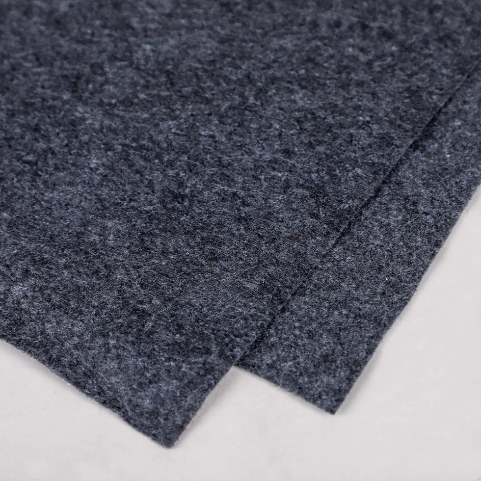 EU Standard GRS recycled polyester pet fabric felt made from recycling plastic bottles