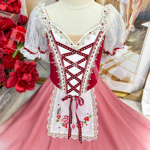 Robe de tutu de ballet romantique espagnole noire AL-R0812 pour filles, style occidental à la mode pour les spectacles et les entraînements - Product Image 4