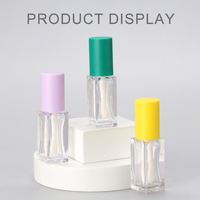 Tube de brillant à lèvres vide en PETG avec bouchon à vis, design givré carré de luxe, applicateur épais, personnalisable avec logo – Grande Vente