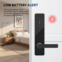 Cerradura Inteligente para Puerta Bluelock TTLock, Aleación de Aluminio, Desbloqueo por Huella Dactilar y Código, Wi-Fi para Almacenamiento de Datos en la Nube, Cerradura con Manija para Puerta