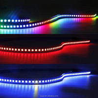 DC5V WS2812B individuellement adressable 5050 RGB Led bande WS2812 Smart Pixels Led lumière noir blanc PCB étanche IP30/65/67