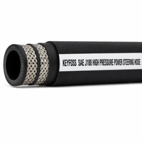 Tuyau de direction assistée haute pression KEYFOSS SAE J188 3/8" en NBR avec fibre tressée haute résistance et résistant aux intempéries (CPE/CSM)