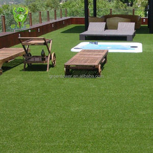 <span class=keywords><strong>Gazon</strong></span> artificiel extérieur écologique de 25mm de hauteur de pile durable Astro Herbe pour la clôture de toit utilisation d'aménagement paysager d'arrière-cour intérieure - Product Image 1