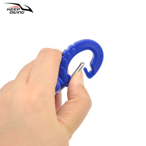Keep Diving Diving Regulator Hose <b>Clip</b> Quick Release <b>Hook</b> For BCD Low Pressure Hose Plastic Blue - Product Image 3