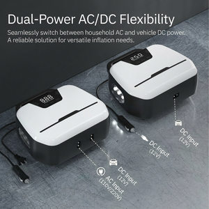 Nouveau Compresseur d'Air Portable Sans Fil 150 PSI 2026 pour Pneus de Voiture, Moto, Vélo et Ballons – Pompe Électrique Numérique Sans Cordon - Product Image 2