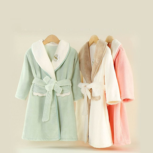Pyjama en polaire corail pour enfants, tissé, écologique, absorbant, à séchage rapide, <span class=keywords><strong>peignoir</strong></span> chaud pour garçons et filles, une pièce - Product Image 1