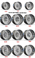 Jantes de camion tout-terrain en alliage forgé chromé 6/8 trous 20x10 22x12 24x12 24x14 26x14 26x16 Jantes concaves polies 8x180 8x170 8x6.5