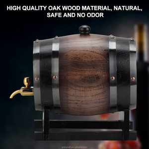 Baril de chêne pour le vieillissement Whisky Vin Tequila Mini Bourbon Barrel Home Bar Decorcheap fait à la main tache couleur pin whisky en bois - Product Image 2