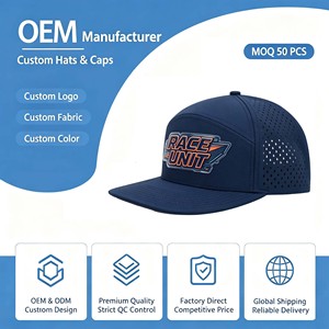 Custom Logo High Quality Unisex 5 Panel Rubber Badge Flat Brim Fashion Snapback Sports <b>Hat</b> - Product Image 1