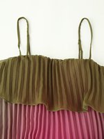 Robe midi dégradée superposée à bretelles SHENZHU pour femme, nouvelle collection 2026, style décontracté et élégant, robe chic sans manches pour femme.