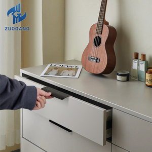 Modern Minimalist Black <strong>Gold</strong> Furniture <strong>Handles</strong> and Knobs for Dresser Cabinet <strong>Wardrobe</strong> Drawer-Durable Round Aluminum Alloy - Product Image 5