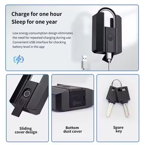 Sécurité IP67 étanche <span class=keywords><strong>empreinte</strong></span> digitale cadenas armoire clé serrure de porte avec TTLOCK APP USB Rechargeable Smart <span class=keywords><strong>empreinte</strong></span> digitale serrures - Product Image 5