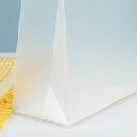 CSMD Fabricants Chinois En Gros Transparent PVC Matériel nouvelle Poignée Blanc Poignée En Plastique Givré Sac À Provisions Pour Vêtements