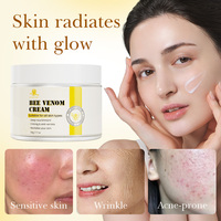Crème Visage Hydratante et Réparatrice au Venin d'Abeille Naturel, Anti-rides et Raffermissante, Marque Privée, Faible MOQ