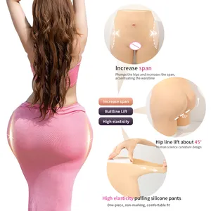 ONEFENG-Pantalones de Silicona para Mujer, Moldeador de Cadera Artificial Acolchado, Ropa de Talla Grande, Realce de Glúteos y Glúteos