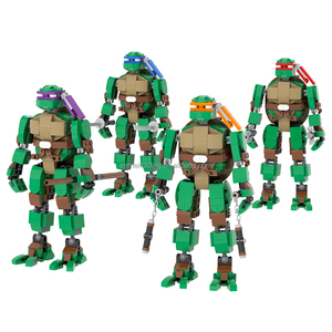 <span class=keywords><strong>Big</strong></span> Turtle Leonardo Da Vinci Raphael Donatello juegos de bloques de construcción DIY kits MOC Bricks Set niños juguetes molde King - Product Image 6
