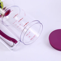 Distributeur de Pâte Graduée à Main, Entonnoir de Pâtisserie, Distributeur de Pâte à Crêpes, Cupcakes, 1 Pièce, 900ml