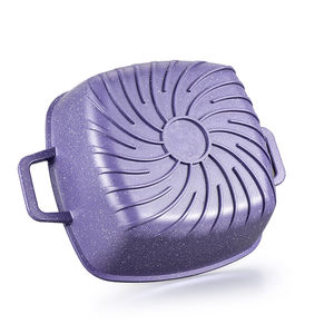 Cuisine professionnelle carrée en aluminium grande cuisine pas cher <span class=keywords><strong>rose</strong></span> <span class=keywords><strong>camping</strong></span> revêtement céramique antiadhésif ensemble de casseroles en <span class=keywords><strong>granit</strong></span> avec logo - Product Image 1