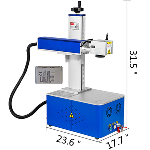 Vevor ตู้ขนาดเล็กสีขาว2024เครื่องแกะสลักไฟเบอร์เลเซอร์สำหรับ <span class=keywords><strong>airpods</strong></span>/ป้ายสุนัข/ดินสอ/ลูกบอลไฟเบอร์เครื่องทำเครื่องหมายเลเซอร์ - Product Image 6