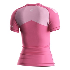 Camiseta de Compresión Rosa Personalizada para Mujer, Antideslizante, Duradera, con Protección Solar UPF50+, para Artes Marciales Mixtas sin Kimono, <span class=keywords><strong>CrossFit</strong></span> - Product Image 4