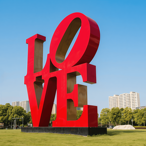 Индивидуальные современные металлические скульптуры из нержавеющей стали с буквами, сварные скульптуры «ЛЮБОВЬ», декор для свадеб и улицы - Product Image 5