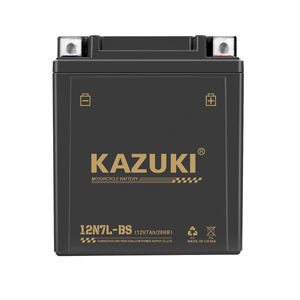 Kazuki <span class=keywords><strong>12V</strong></span> <span class=keywords><strong>7Ah</strong></span> SMF MF agm <span class=keywords><strong>แบตเตอรี่</strong></span>ตะกั่วกรดสำหรับมอเตอร์ไซค์12N7L-BS 2.18กก. - Product Image 2
