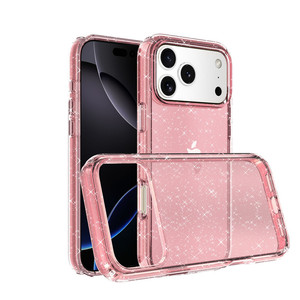 Pour <span class=keywords><strong>Iphone</strong></span> 17 Cas Clair Acrylique Paillettes Dur Téléphone Cas pour <span class=keywords><strong>Iphone</strong></span> 17 Pro Max Cas - Product Image 5