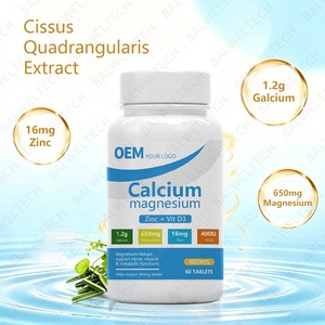 Tabletas de Calcio, Magnesio, Zinc y Vitamina D3 de Alta Absorción OEM, Suplemento de Colágeno para la Fortaleza Ósea en Adultos - Product Image 3