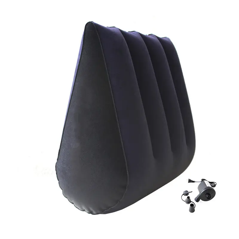 Triangular inflatable sex pillow for body waist support sex pillow positions assist sex furniture