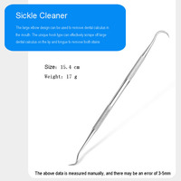 Ensemble d'hygiène dentaire en acier inoxydable cure-dents grattoir bouche miroir pince à épiler Kit outils de nettoyage efficace des dents