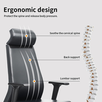 Chaises Offre Spéciale d'ordinateur de patron exécutif en cuir d'accoudoir d'activité 3D à dossier haut de bureau