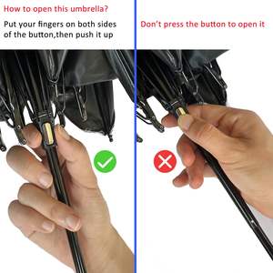 防水迷你轻便口袋紧凑型保护壳防紫外线促销五折雨伞带标志 - Product Image 4