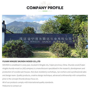 บ้านสุนัขกลางแจ้งทันสมัยหรูหรา รุ่น SDD010 ขายส่ง บ้านสัตว์เลี้ยงไม้พิมพ์ลายแฟชั่นสำหรับเป็นของขวัญ - Product Image 6