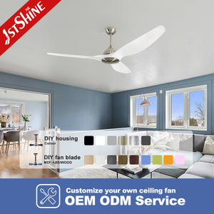 1stshine <span class=keywords><strong>Ventilador</strong></span> de techo <span class=keywords><strong>Diseño</strong></span> de diseñador Hotel Techo Decorativo Bldc Inverter 3 Cuchillas de plástico <span class=keywords><strong>Ventilador</strong></span> de techo inteligente - Product Image 4