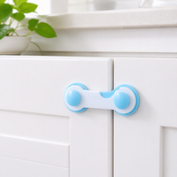 Lot de 10 serrures adhésives robustes en ABS pour armoires d'enfants, anti-collision, pour tiroirs, sécurisation des bébés