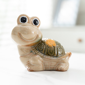 Adorno de cerámica para tortuga y <span class=keywords><strong>caracol</strong></span>, hogar creativo, sala de estar, mueble de <span class=keywords><strong>TV</strong></span>, decoración de pecera de animales pequeños, decoración de paisaje - Product Image 4
