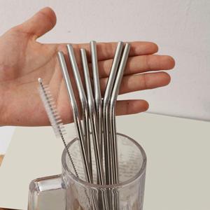 Pailles en acier inoxydable réutilisables de remplacement avec brosse de nettoyage pour gobelets Stanley de 40 oz - Product Image 4