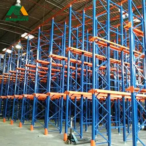 Système RAL industriel à usage intensif entrepôt en acier à usage intensif entraînement en rack à palettes entrepôt étagères rack à usage intensif