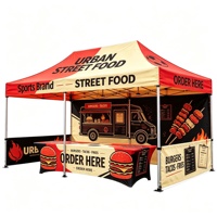 10x20FT Hochbelastbares 3x6m Digital-Druck 600D Oxford-Gewebe Werbe-Pop-Up-Zelt Wasserdicht für Messen und Outdoor-Promotion