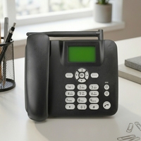 Téléphone fixe sans fil GSM pour la maison et le bureau, téléphone fixe pour personnes âgées avec radio FM, cartes SIM et câbles pour une utilisation à domicile