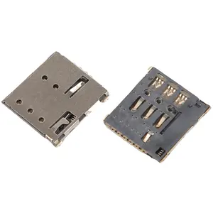 High quality Dual Sim Card Connector Tf Card Smt Type Tray Micro card edge connector