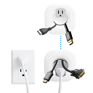 Nuovo Kit di Gestione Cavi per Prese Elettriche a Muro in Plastica per Uso Domestico, Accessorio per Trapano per Nascondere i Cavi <span class=keywords><strong>TV</strong></span> - Product Image 1