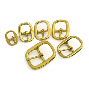 Hebilla de latón Tri Glide con barra central ovalada de un solo pasador para artesanía en cuero, correas de bolso, cabezadas de caballo, arneses - Product Image 6