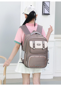 Waterproof Trolley <b>Backpack</b> for Girls Teens Children's Daily Schoolbag - Product Image 5